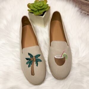 J. Crew Factory Tropical Slip-on Espadrilles